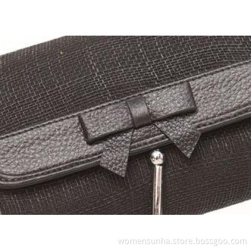 Customized Black Sinamay Bag / Noble Handbags For Women , 1